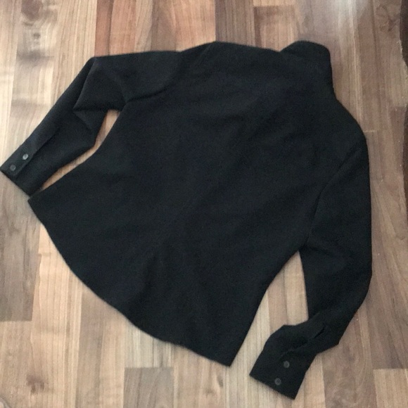 Black long sleeve stretch blouse - Picture 5 of 6